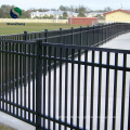 2 or 3 rails Flat Top Galvanized Steel with Powders coating Bar pipe tubes Safety Fencing for Ground Park Garden fence barrier